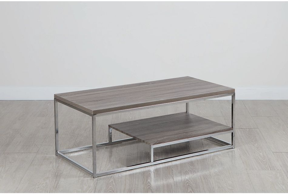 Elliot Gray Rectangular Coffee Table
